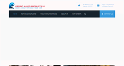 Desktop Screenshot of pacificalliedproducts.com